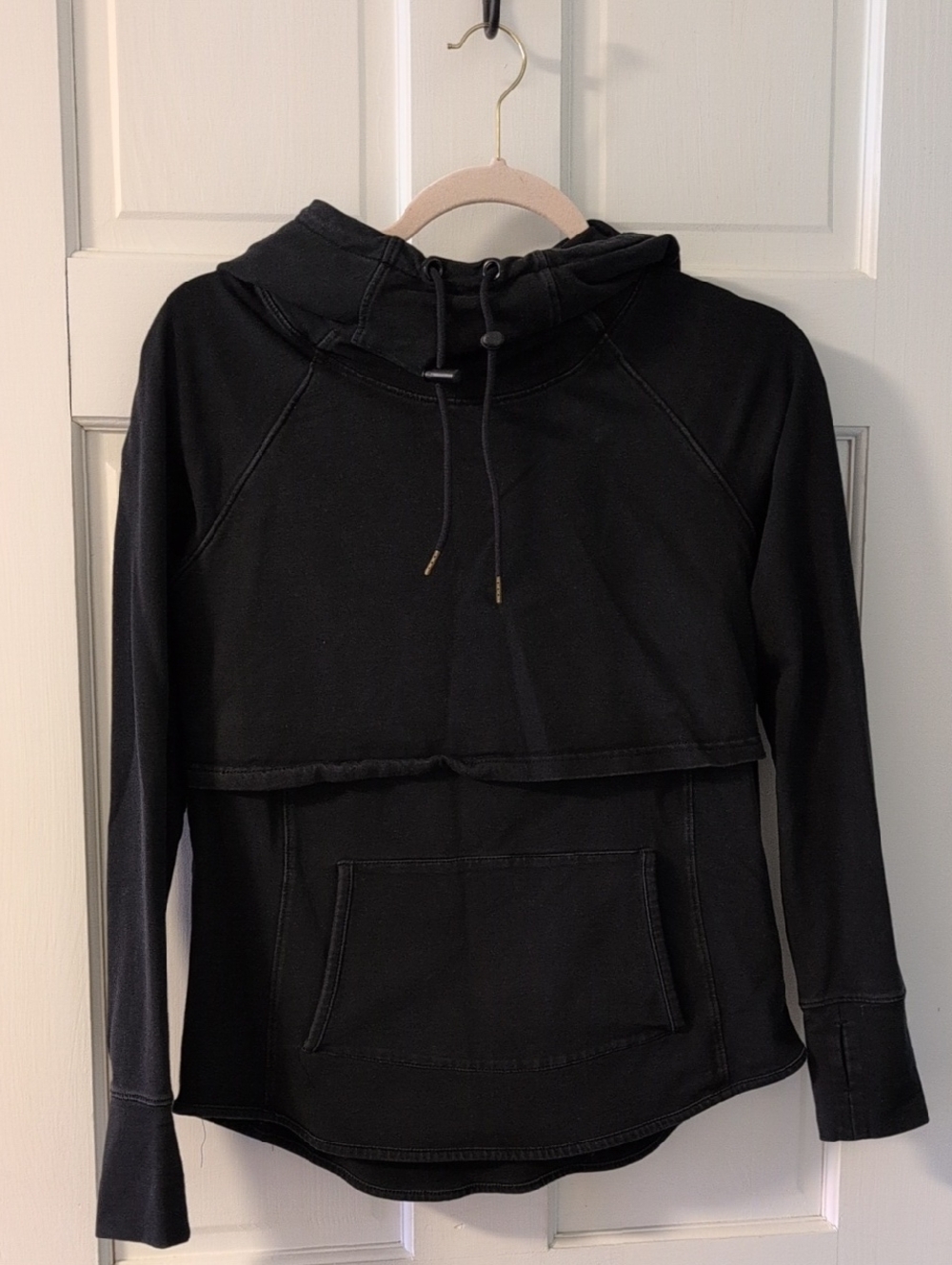 3/$50 Latched Mama Heavy Black Cotton Hoodie